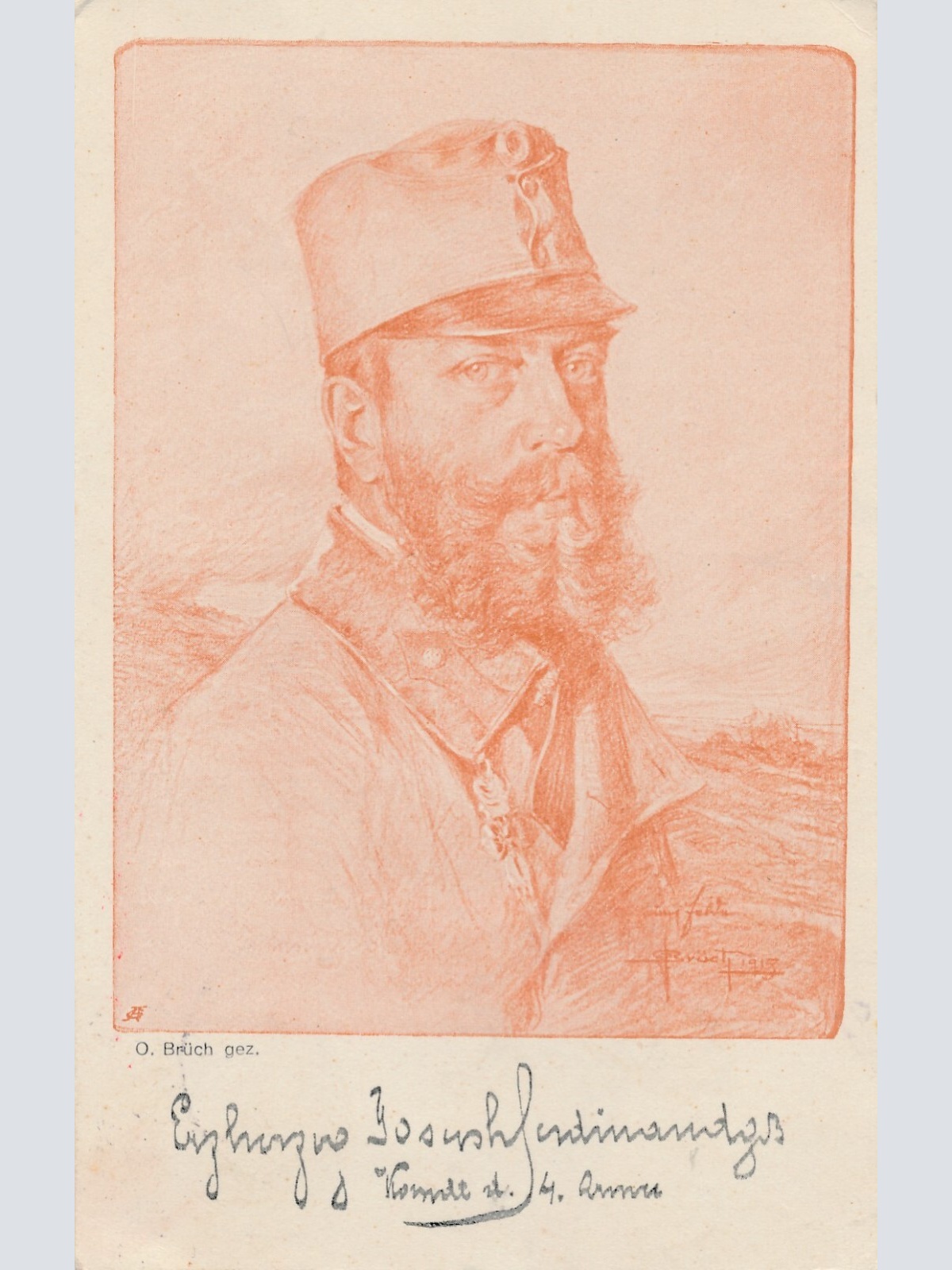 AK Erzherzog Josef Ferdinand mit Feldpoststempel Ansichtskarte (12278)