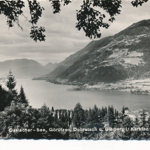 AK vom Ossiachersee Görlitzen Dobratsch u Bleiberg Kärnten Ansichtskarte (12219)