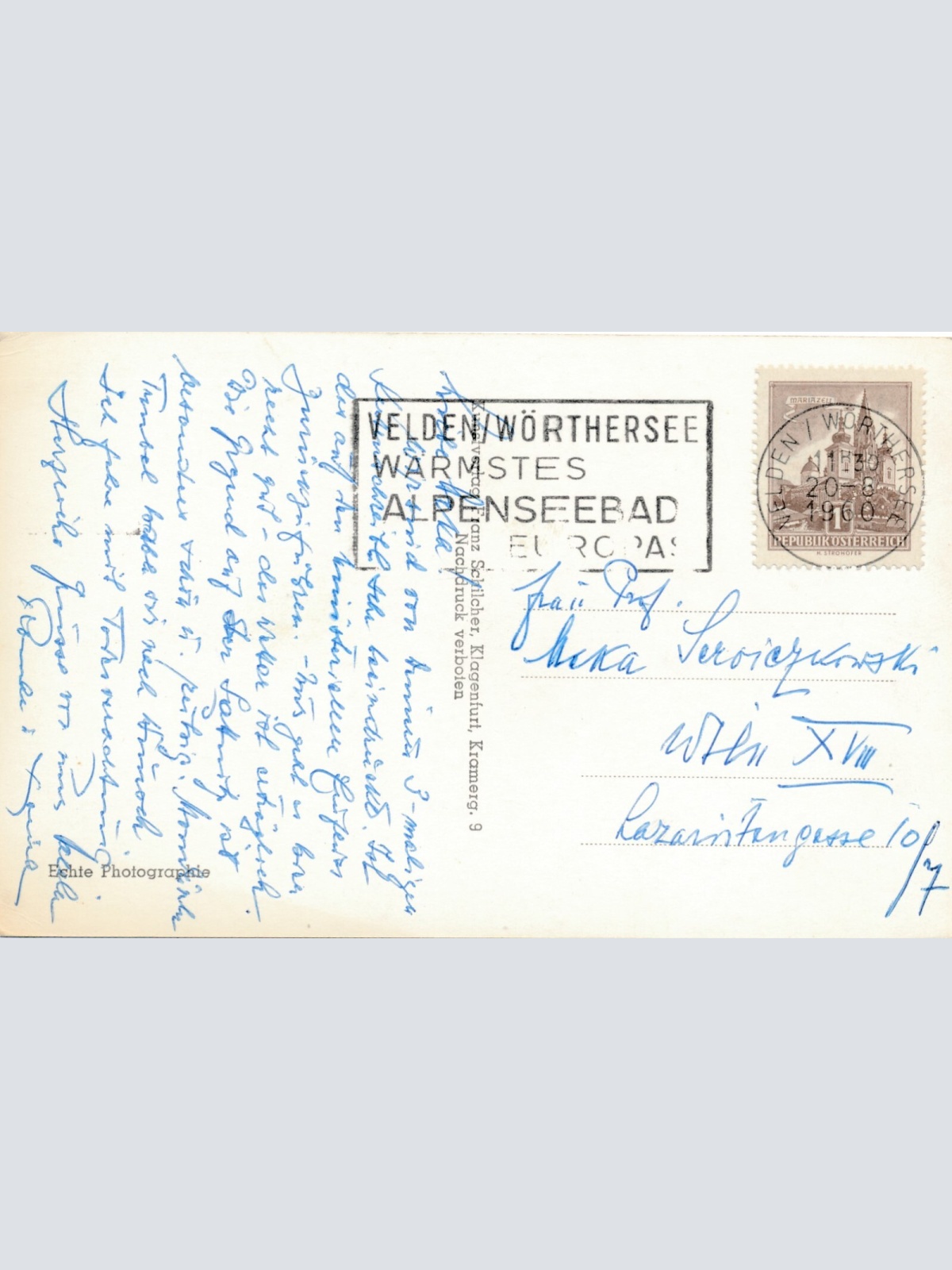 AK aus Velden mit Dampfer Kärnten Ansichtskarte (12118)