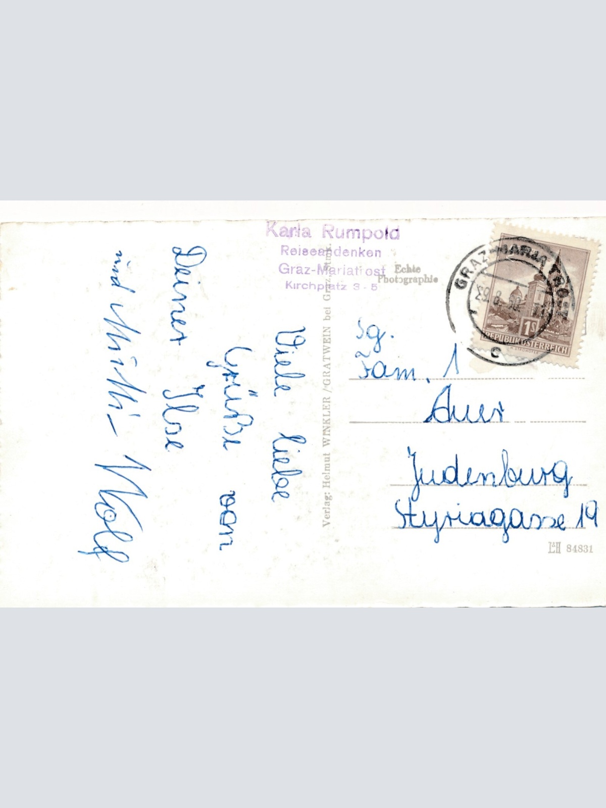 AK aus Graz Steiermark Ansichtskarte (J211)