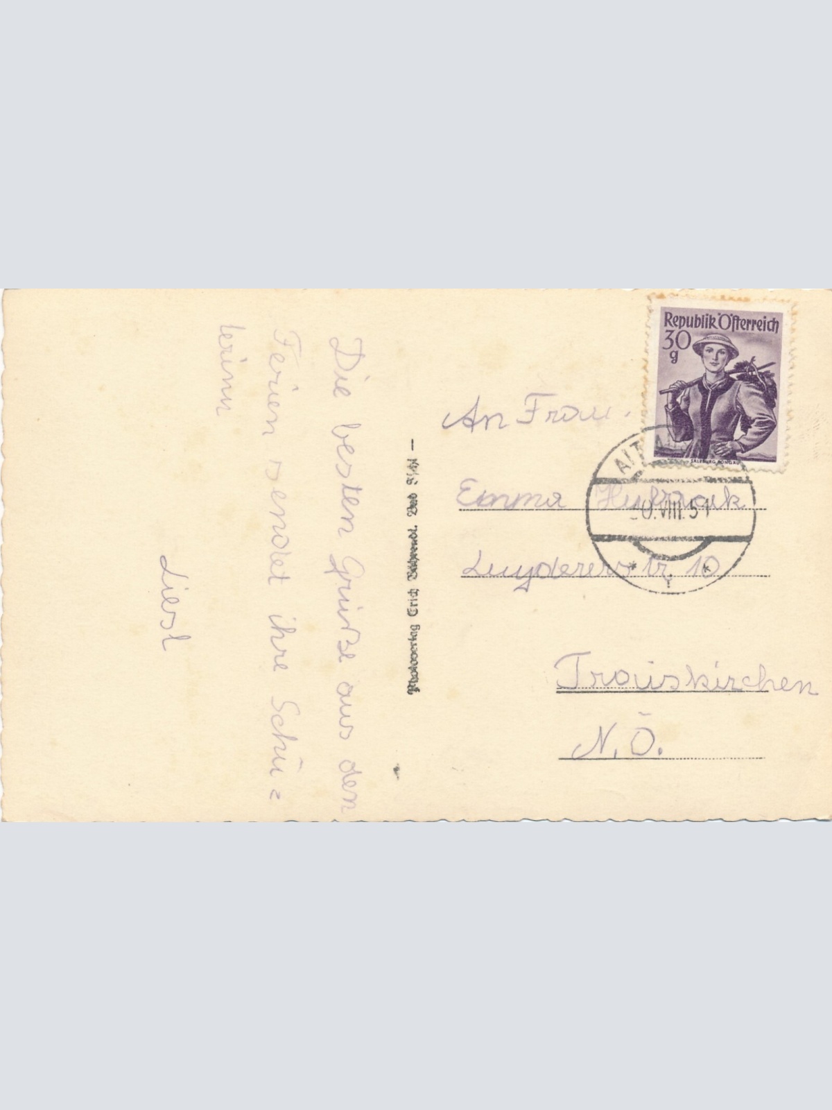 AK aus Altaussee mit Kirche, Fischerndorf Steiermark Ansichtskarte (12415)