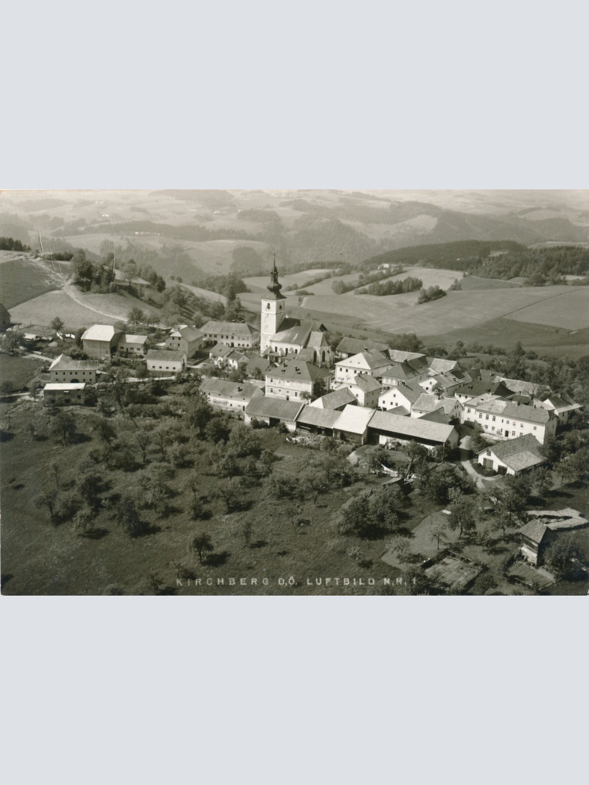 AK aus Kirchberg Luftbild Nr. 1 Oberösterreich Ansichtskarte (11492)