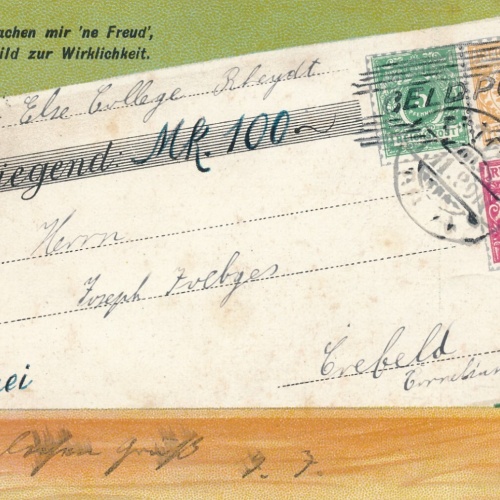 Geld - Post - Motiv - Karte willst du machen mir ne Freud Ansichtskarte (11479)