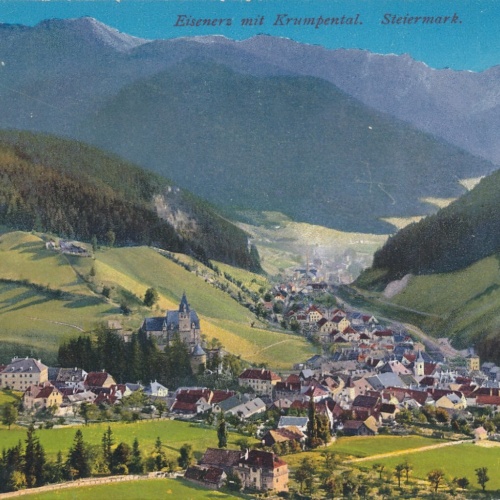 AK aus Eisenerz mit Krumpental Steiermark Ansichtskarte (12614)