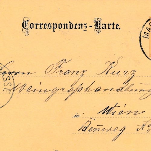 2 Kreuzer Ganzsachen - Karte 1887 aus Wien Margarethen (12540)
