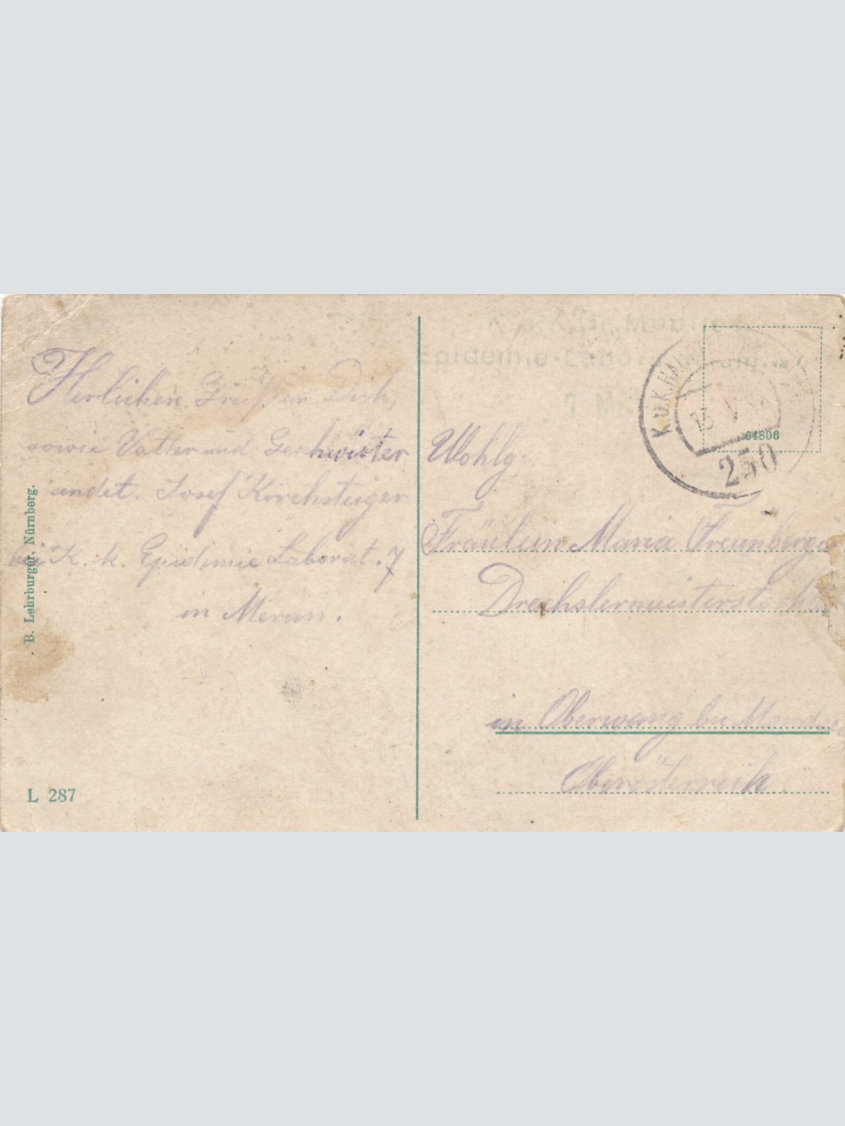 AK aus Meran mit Mädchen Italien Ansichtskarte (12583)