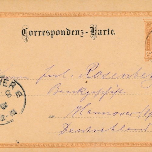 2 Kreuzer - Ganzsachen - Karte 1891 aus Pertisau (12291)