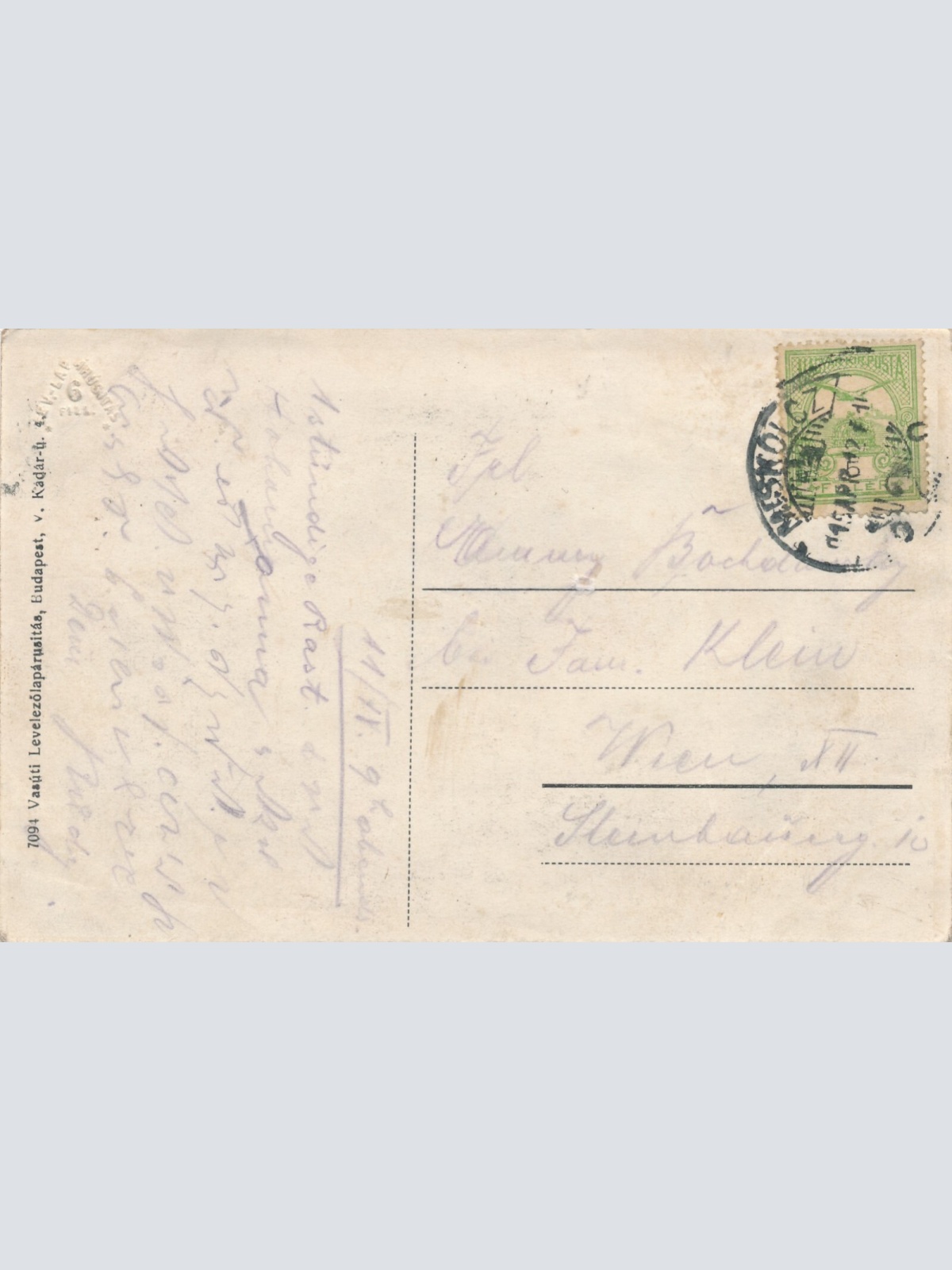 AK aus Miskolc Tiszai palyaudvar Ansichtskarte (11835)