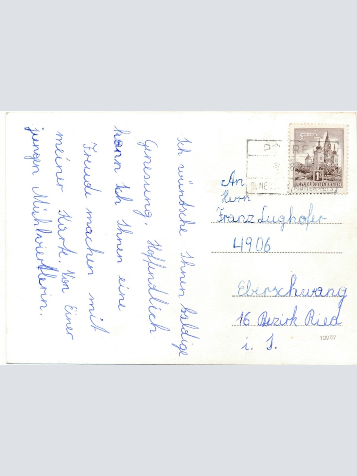 AK vom Schloss Rannariedl Luftbild Nr. 1 Oberösterreich Ansichtskarte (12938)