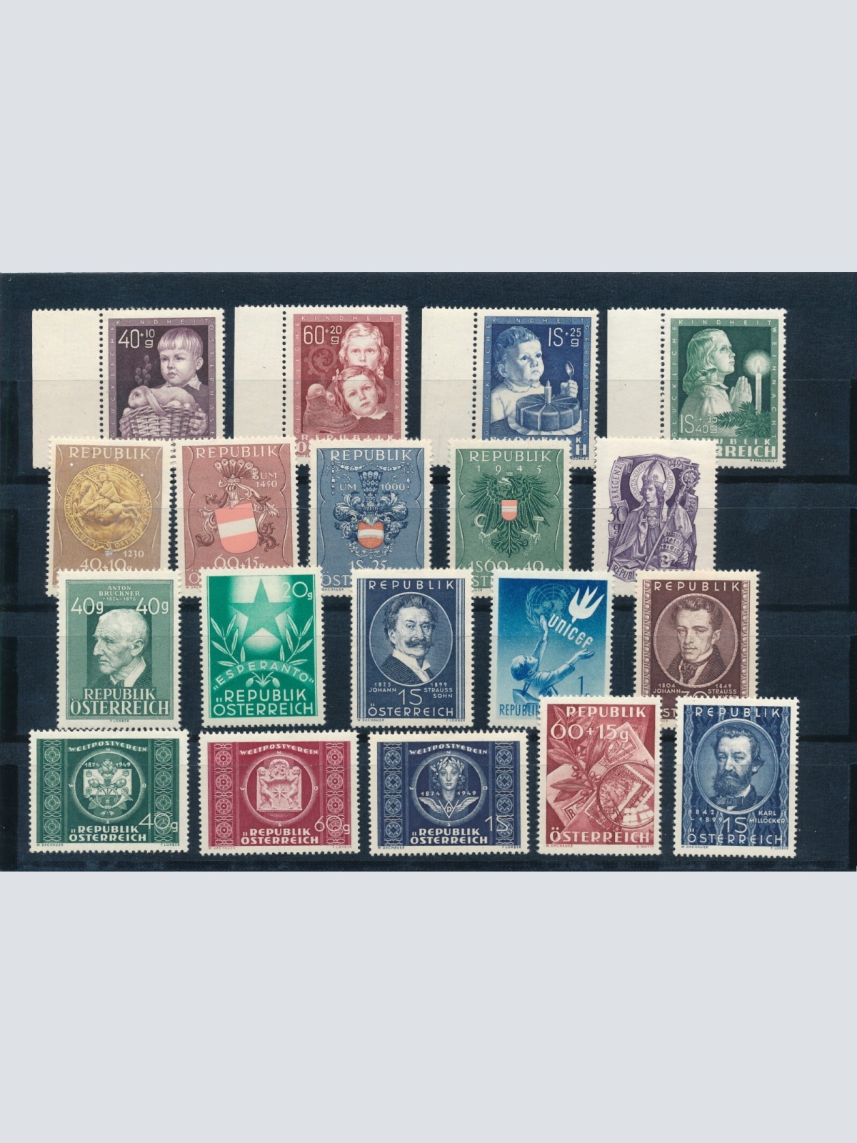 Österreich Jahrgang 1949 komplett postfrisch 19 Marken (12906)