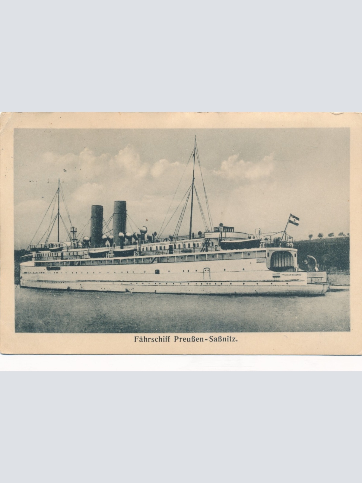 AK Dampfer Preußen - Saßnitz Fährschiff Ansichtskarte (12719)