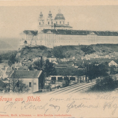 AK gruss aus Melk Niederösterreich Ansichtskarte (12702)