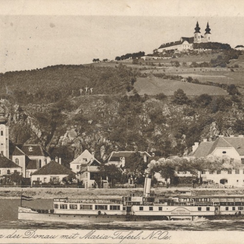 AK aus Marbach an der Donau mit Dampfer Niederösterreich Ansichtskarte (12692)