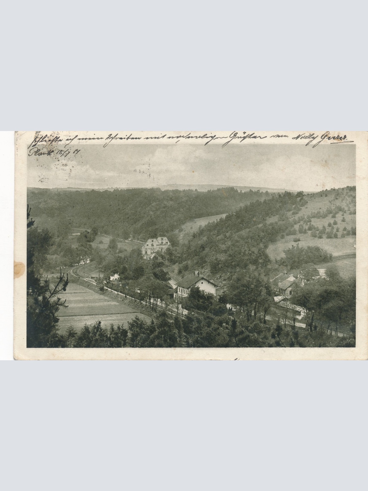 AK aus Plank Bahnhof Restaurant Niederösterreich Ansichtskarte (12740)