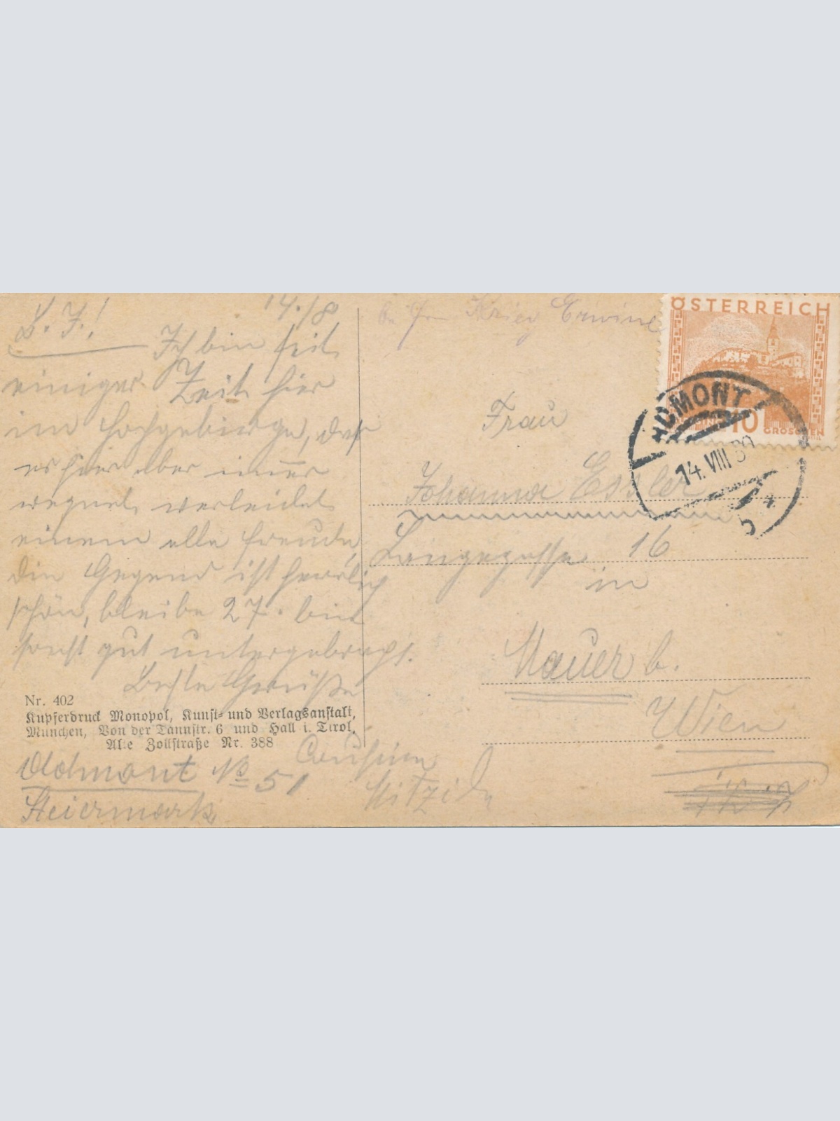 AK aus Admont mit Scheiblingstein Steiermark Ansichtskarte (13160)