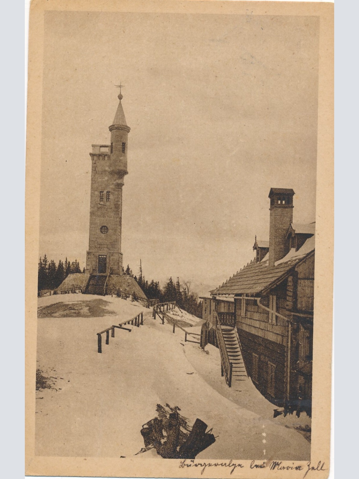 AK gruss von der Bürgeralpe Steiermark Ansichtskarte (13154)