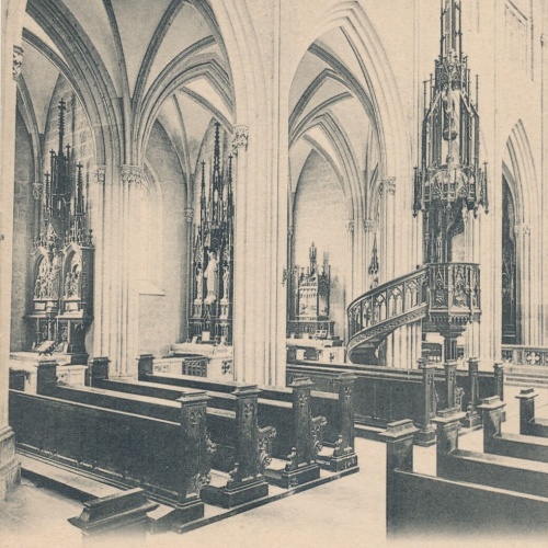 AK aus Admont Kircheninneres Steiermark Ansichtskarte (12755)