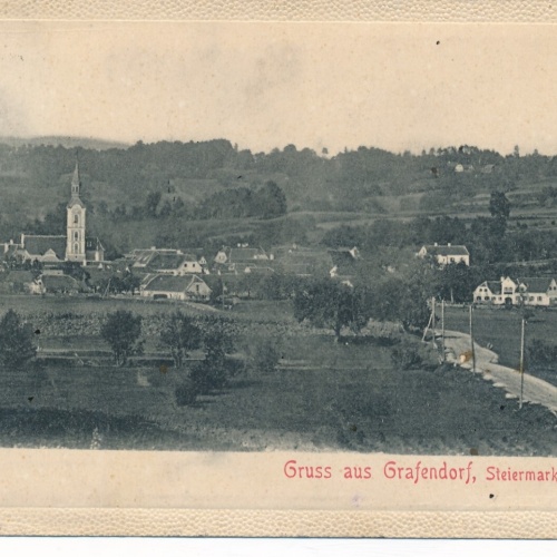 AK gruss aus Grafendorf Steiermark Ansichtskarte (12756)