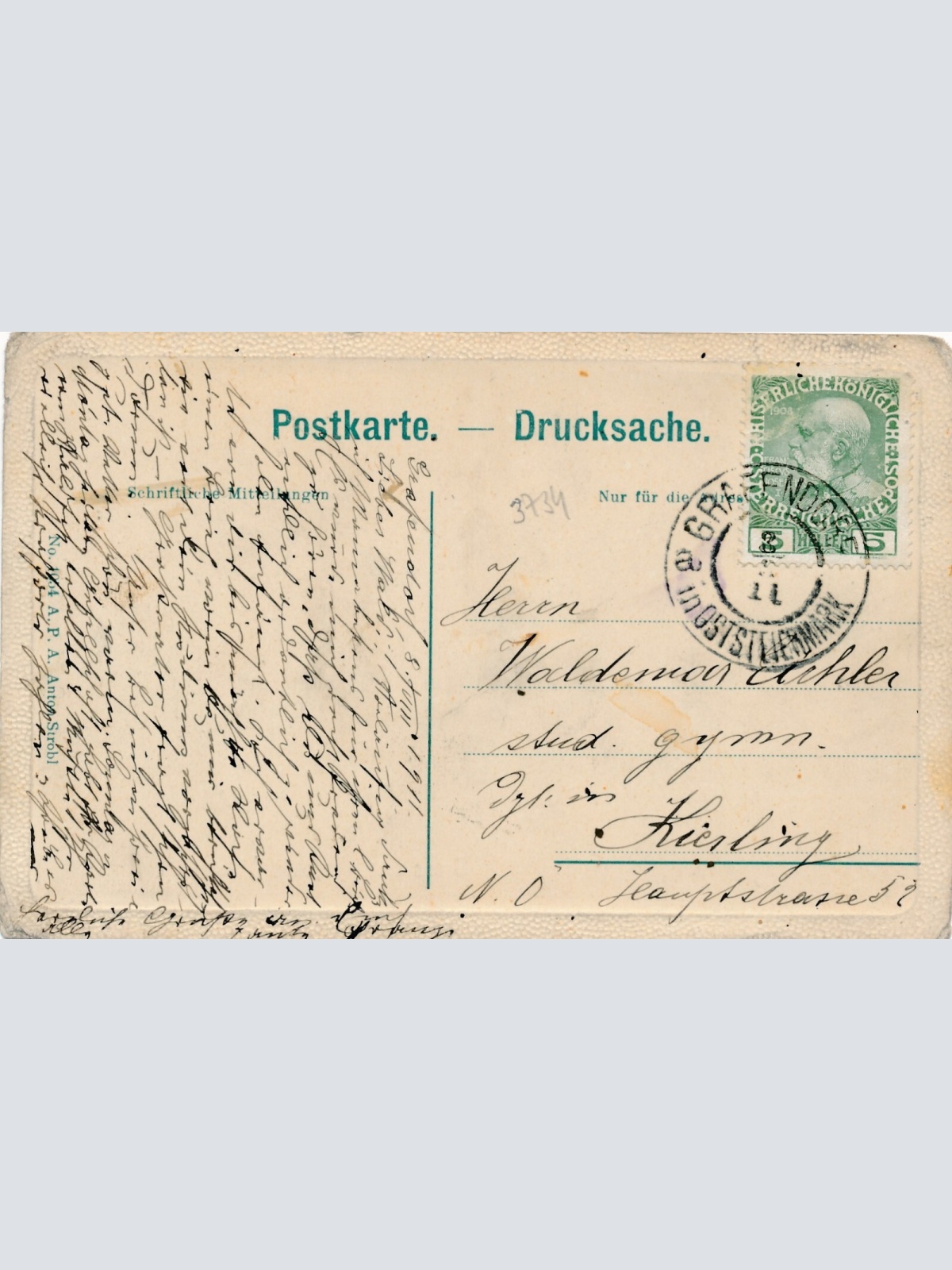 AK gruss aus Grafendorf Steiermark Ansichtskarte (12756)