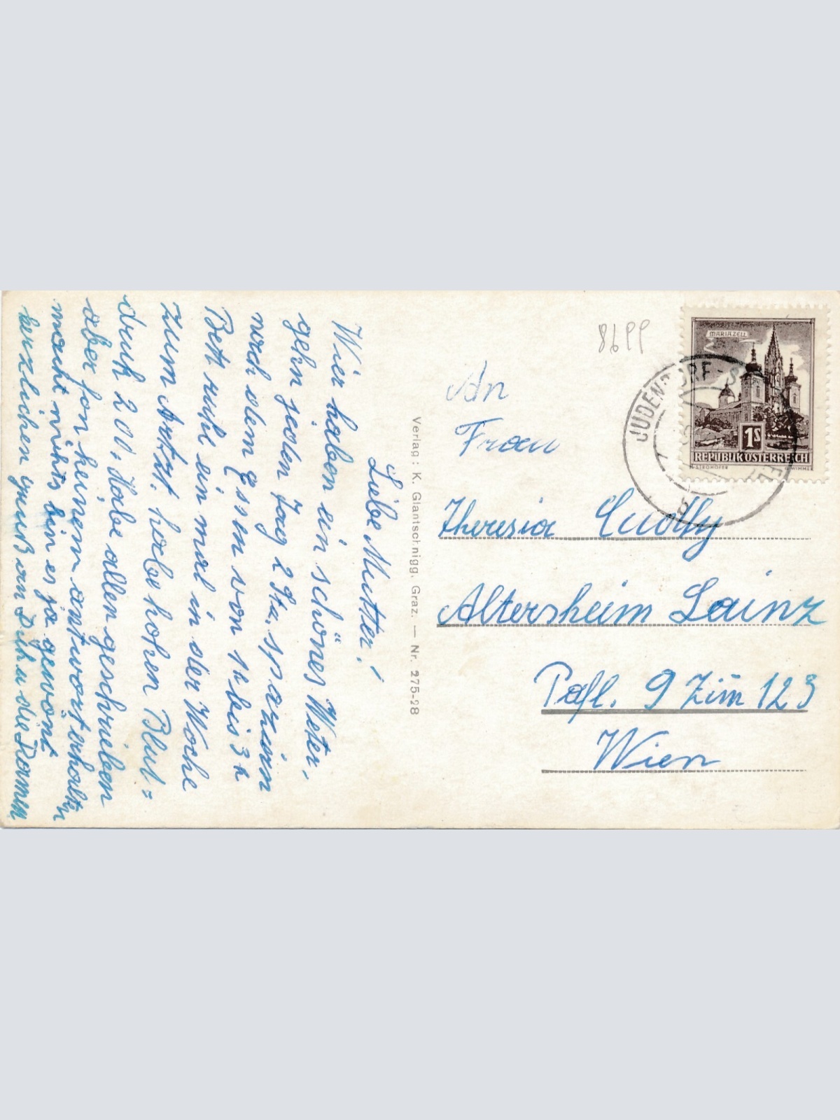 AK aus Judendorf - Strassengel Steiermark Ansichtskarte (13068)