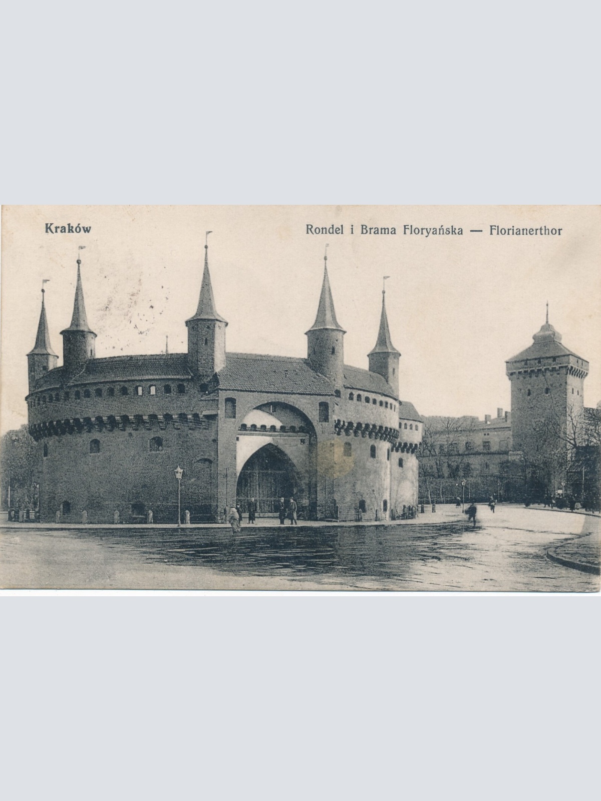 AK aus Krakow Polen Florianerthor Ansichtskarte (12502)