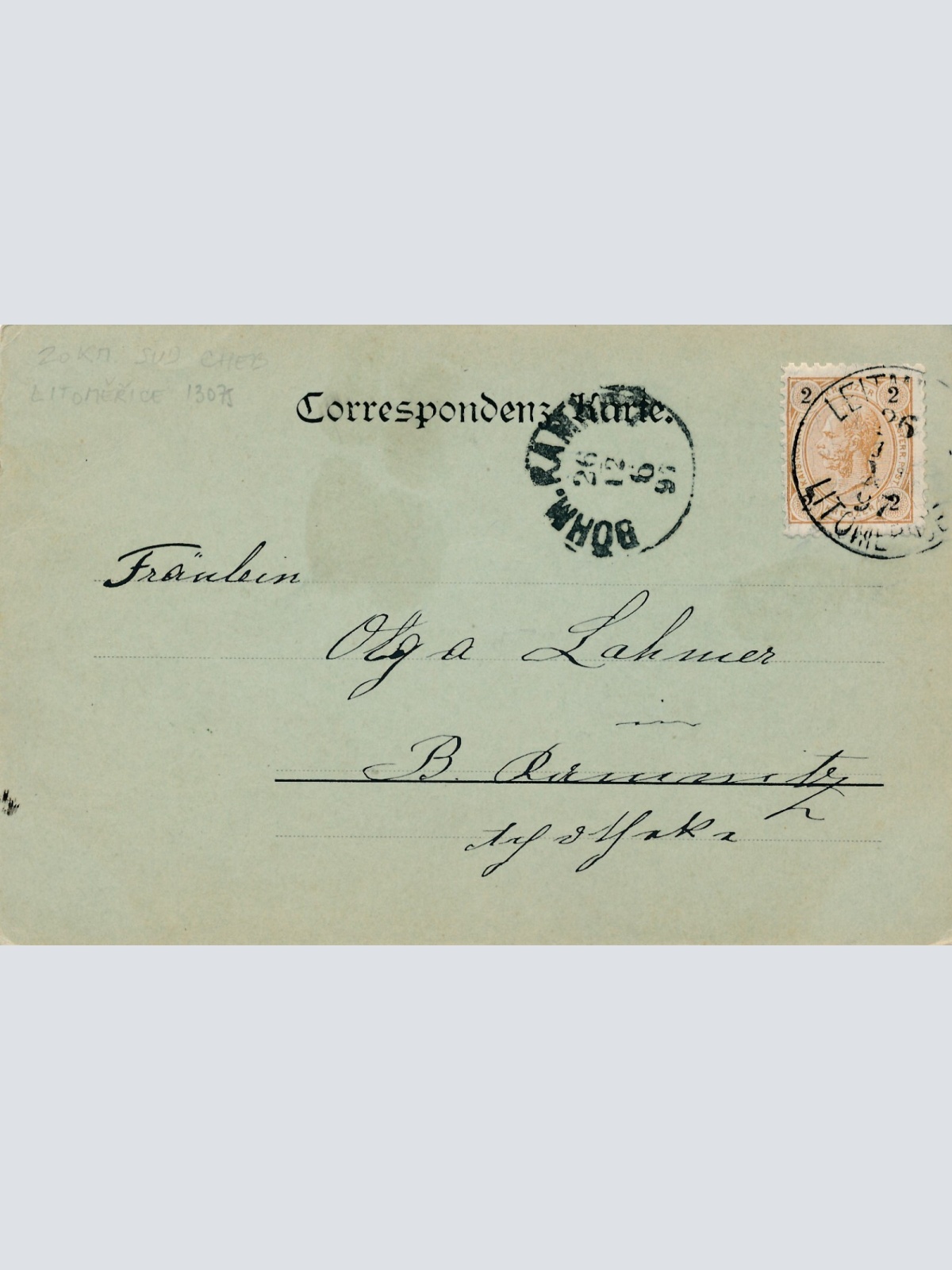 Mondschein - Karte gruss aus Leitmeritz Tschechoslowakei Ansichtskarte (12466)