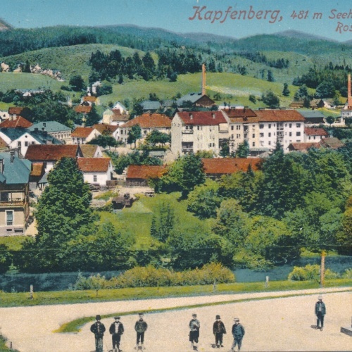 AK aus Kapfenberg mit Rosegger Brunnen Ansichtskarte (12340)