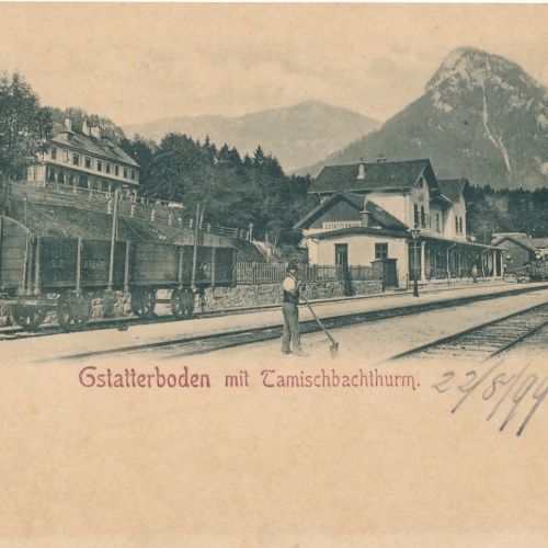 AK aus Gstatterboden mit Bahnhof Steiermark Ansichtskarte (12324)