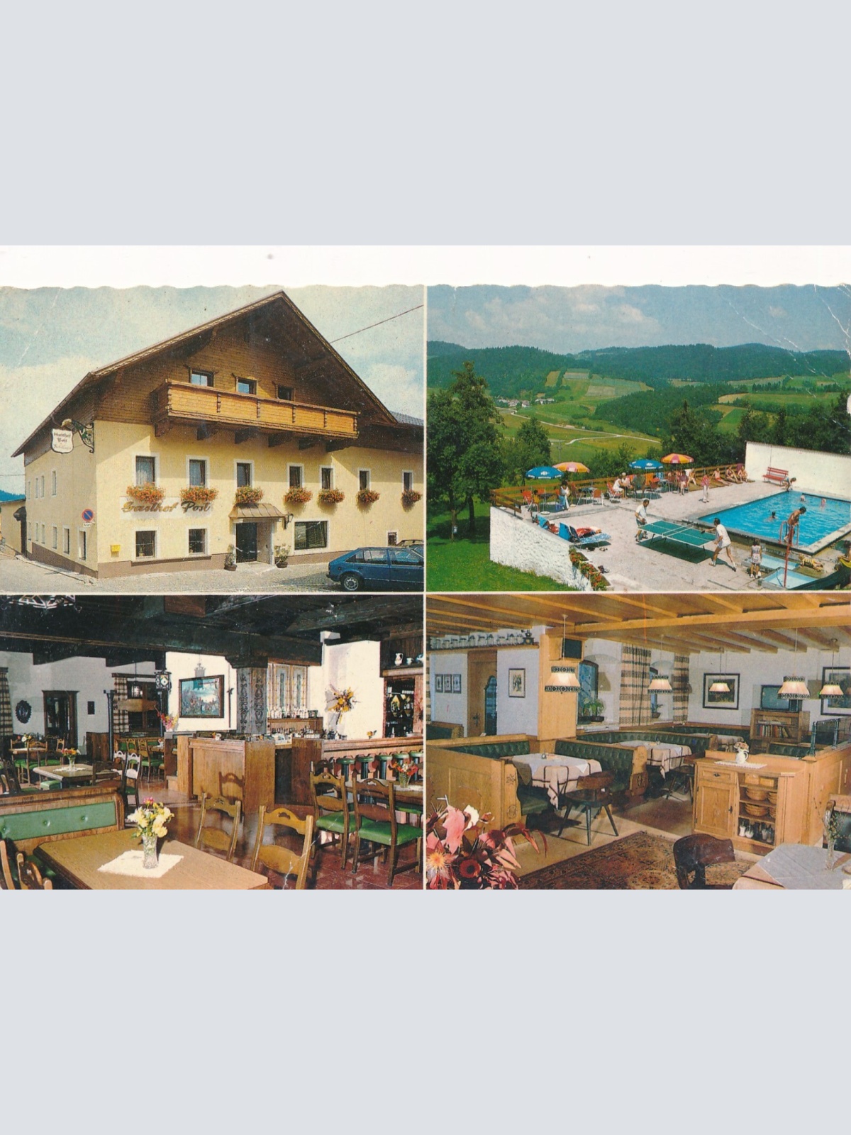 AK aus Peilstein mit Gasthof Post Oberösterreich Ansichtskarte (J372)