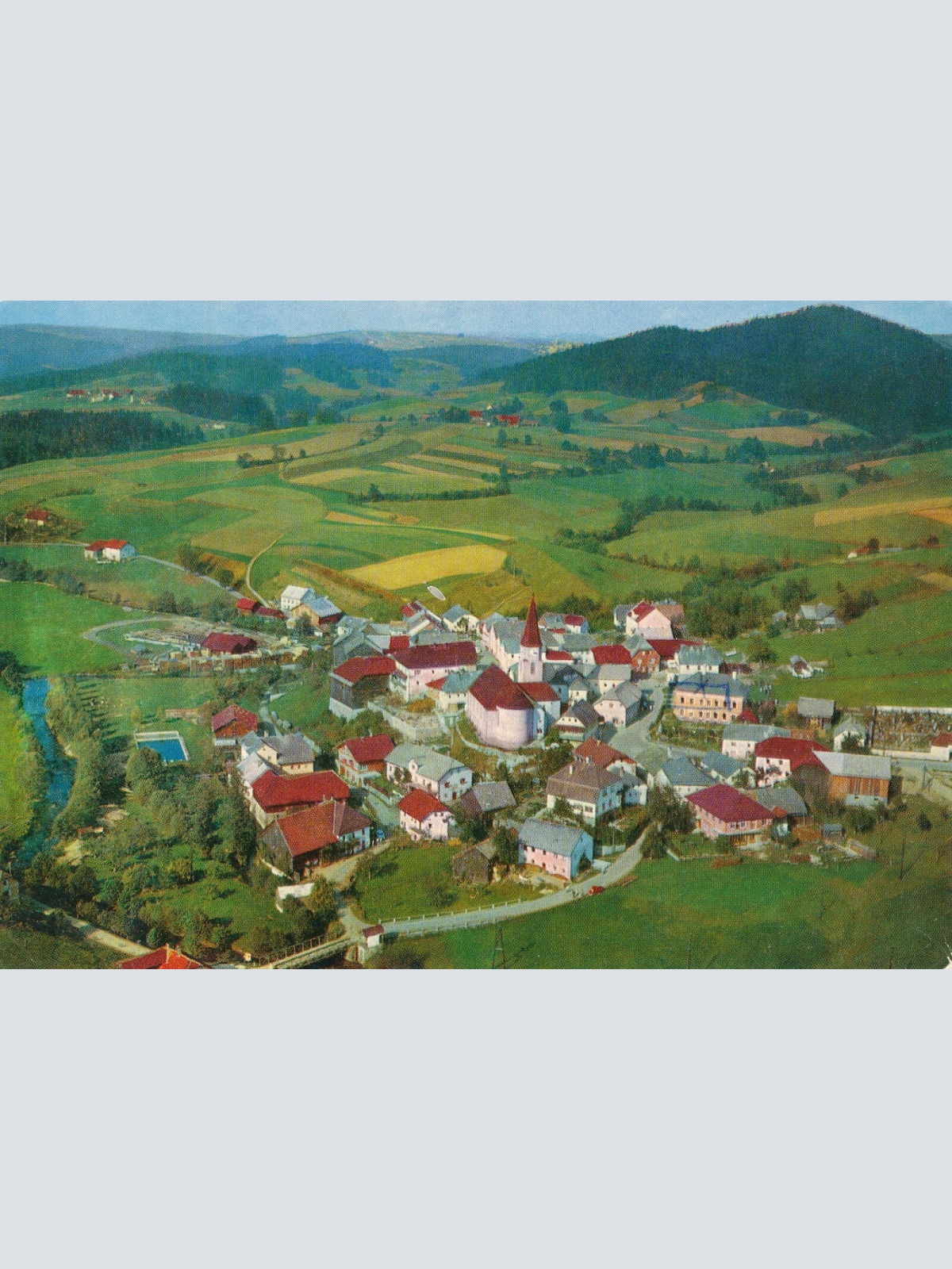 AK aus Oberkappel Oberösterreich Fliegerfoto Ansichtskarte (J373)