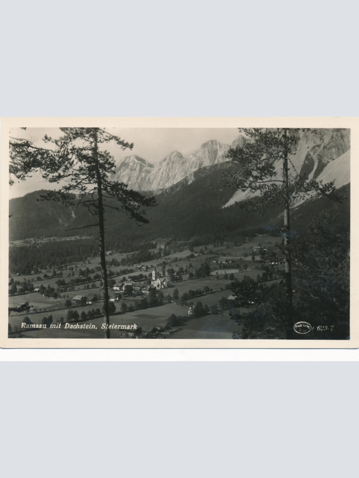 AK aus Ramsau mit Dachstein Steiermark Ansichtskarte (13019)