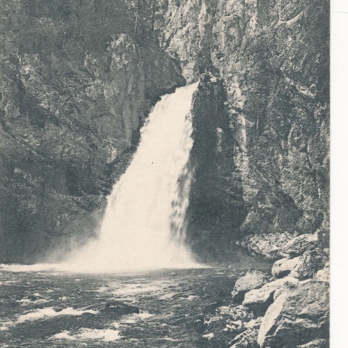 AK aus Gröbming mit Wasserfall Steiermark Ansichtskarte (13045)