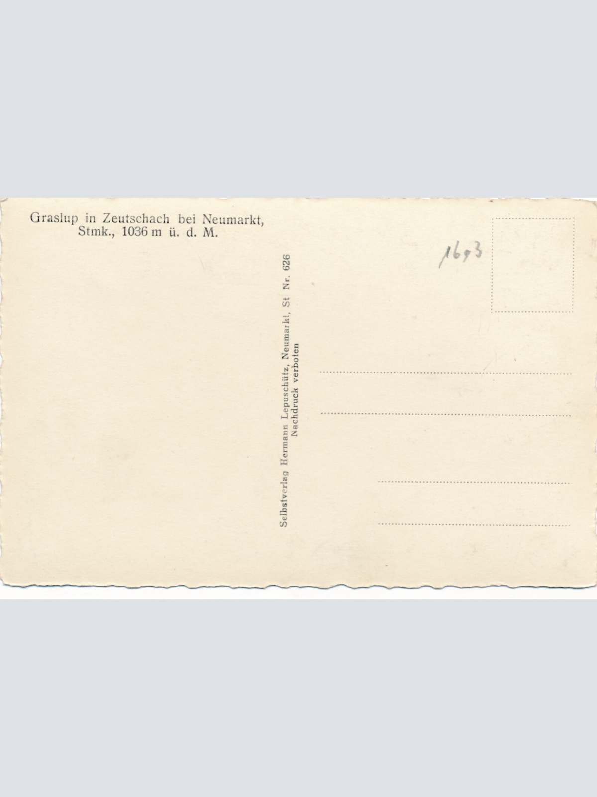 AK aus Graslup in Zeutschach Steiermark Ansichtskarte (13041)