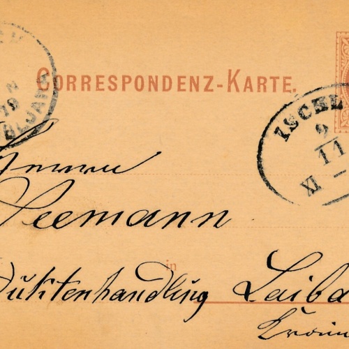 2 Kreuzer - Ganzsachen - Karte 1879 aus Ischl (12998)