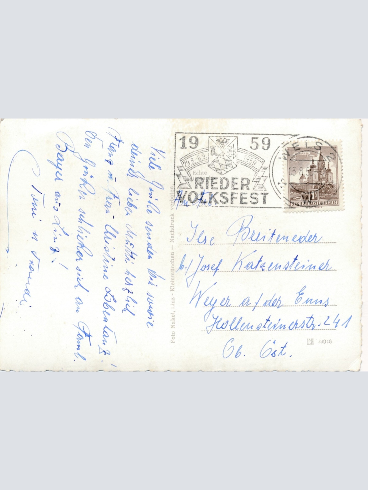 AK Aigen Schlägl Fliegeraufnahme Nr. 731 Oberösterreich Ansichtskarte (12957)