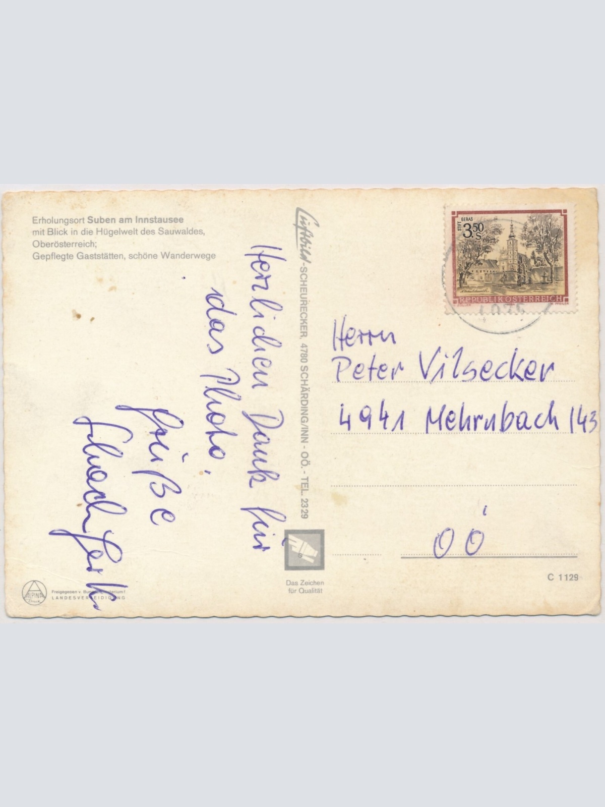 AK, Suben am Innstausee, Oberösterreich (S3032)