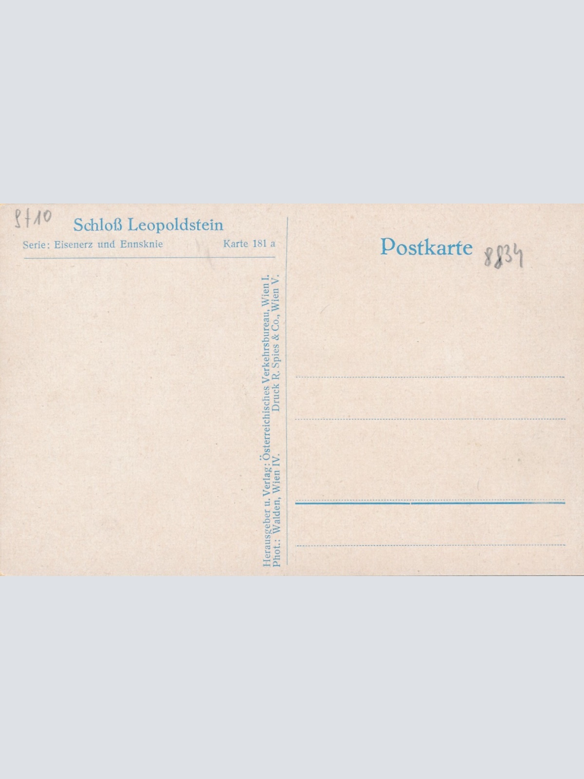 AK, Schloss Leopoldstein, Eisenerz, Steiermark (S3116)