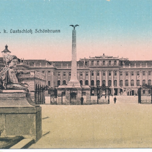 AK aus Wien K.K Lustschloss Schönbrunn Ansichtskarte (13408)