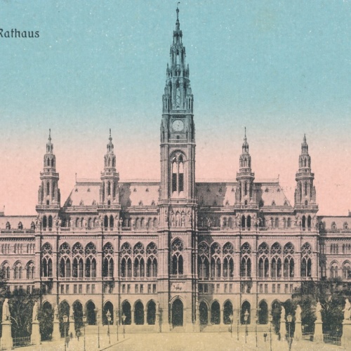 AK aus Wien Rathaus Ansichtskarte (13400)