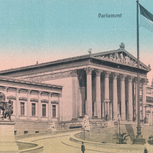 AK aus Wien Parlament Ansichtskarte (13401)