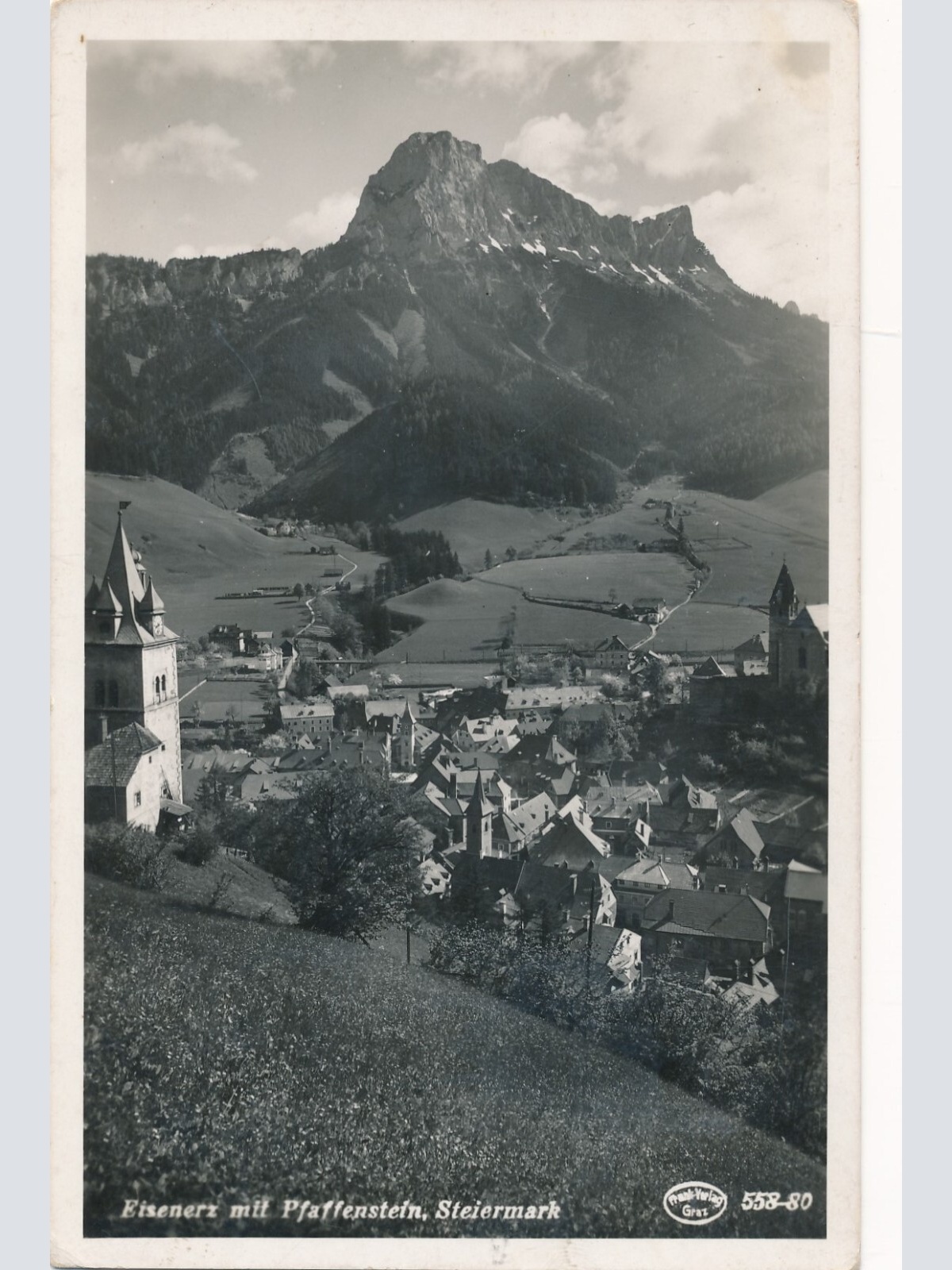 AK aus Eisenerz mit Pfaffenstein Steiermark Ansichtskarte (13495)