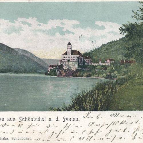 AK aus Schönbühel mit Schloss Niederösterreich Ansichtskarte (13539)