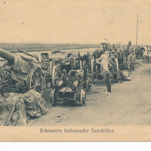 AK von den Erbeuteten Italienischen Geschützen Ansichtskarte (13513)