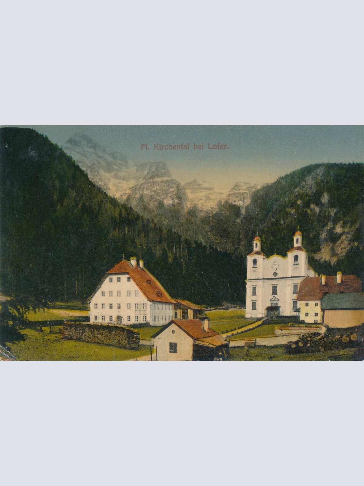 AK aus M. Kirchental bei Lofer Salzburg Ansichtskarte (13266)