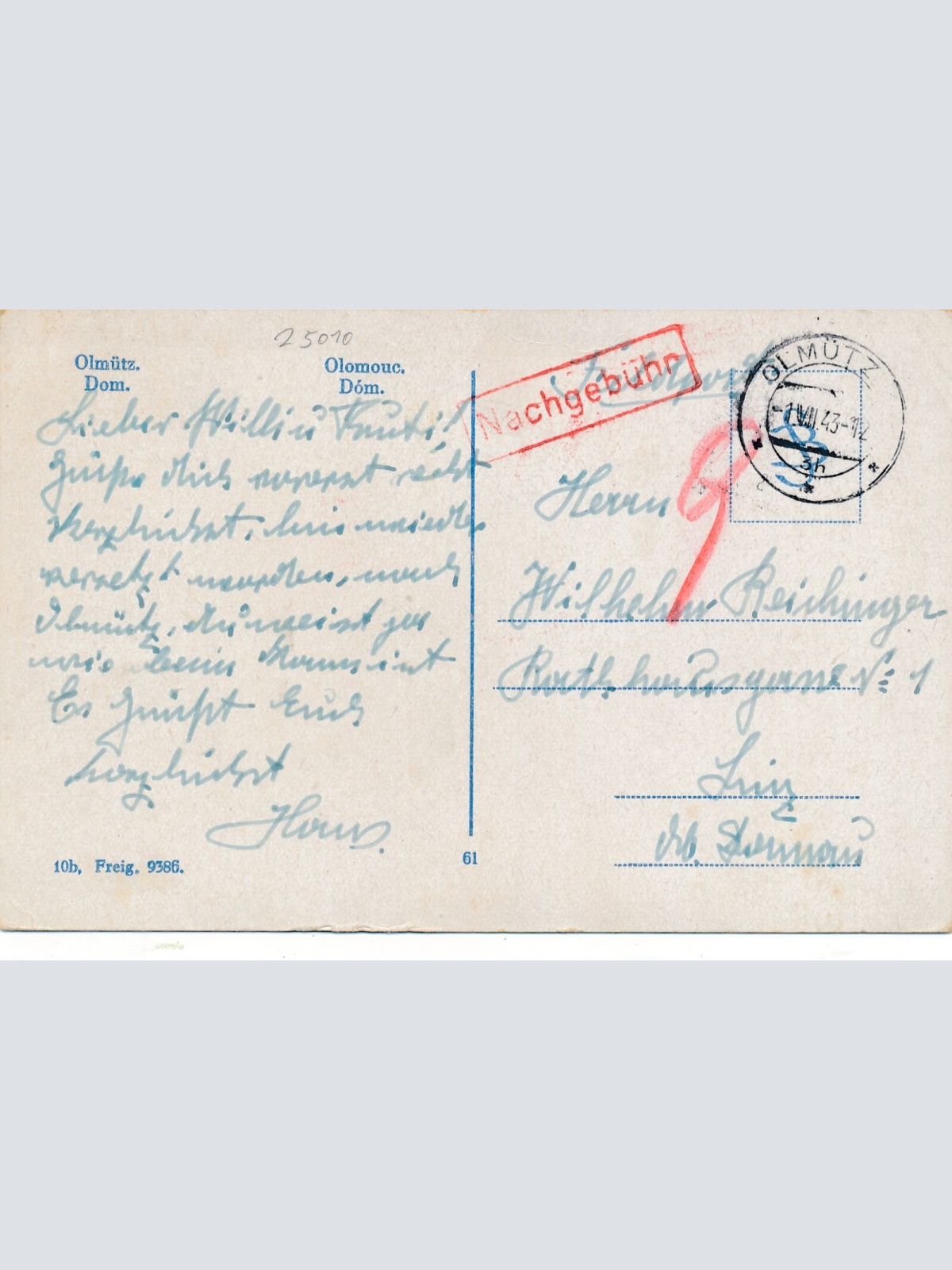 AK aus Olmütz Dom Tschechoslowakei Ansichtskarte (13218)