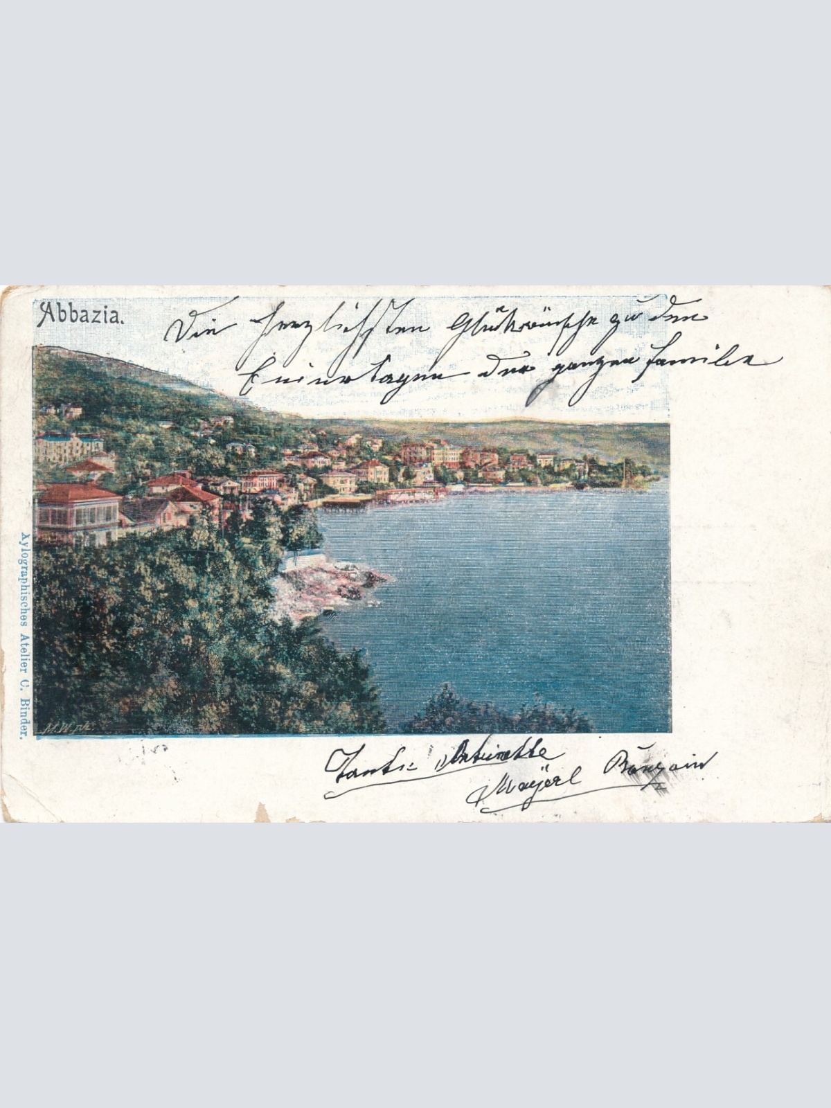 AK aus Abbazia Kroatien Ansichtskarte (13220)