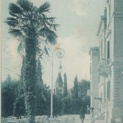 AK aus Abbazia mit Hotel Quarneru Kroatien Ansichtskarte (13222)