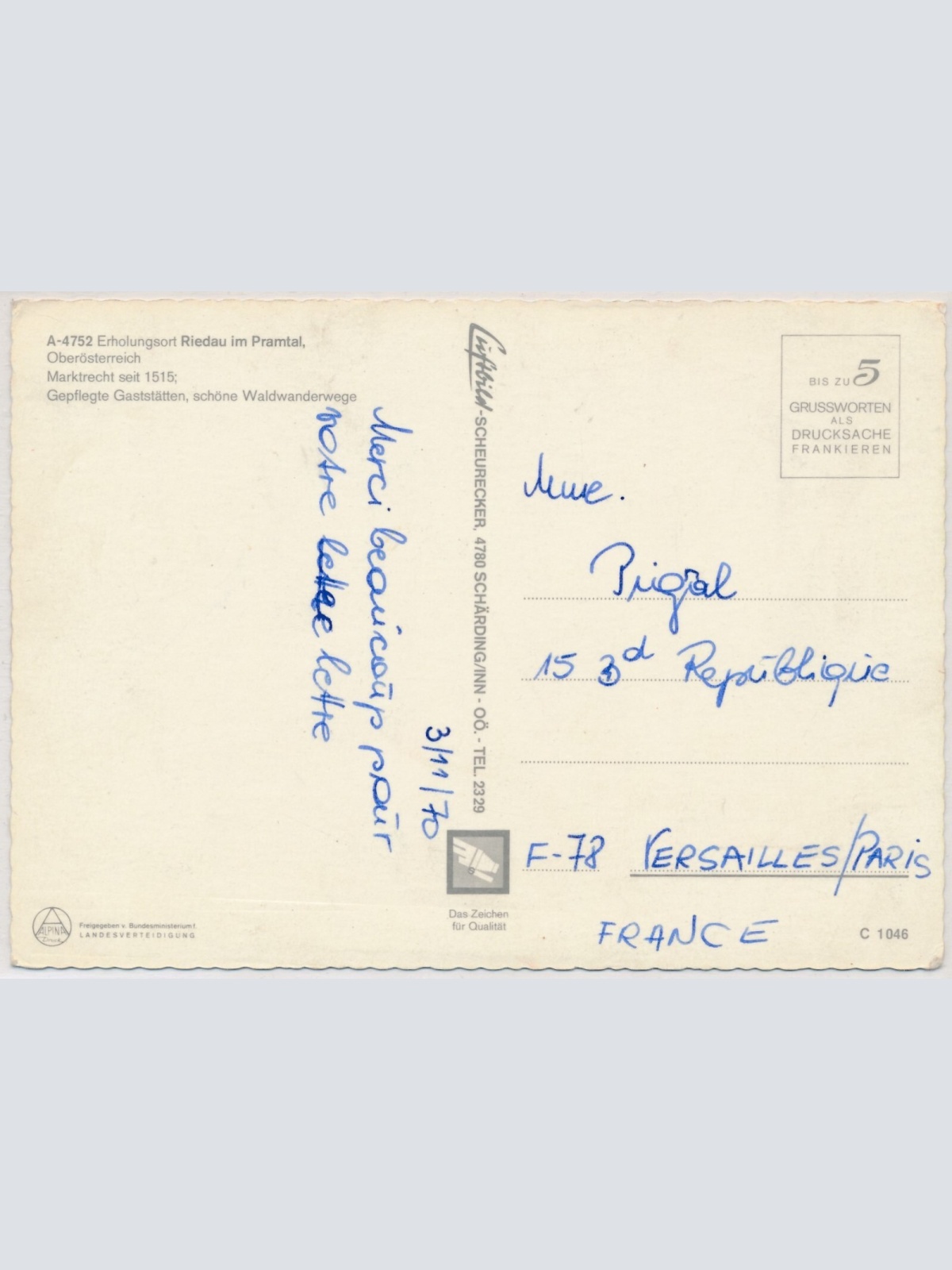 AK, Riedau im Pramtal, Oberösterreich (S3069)