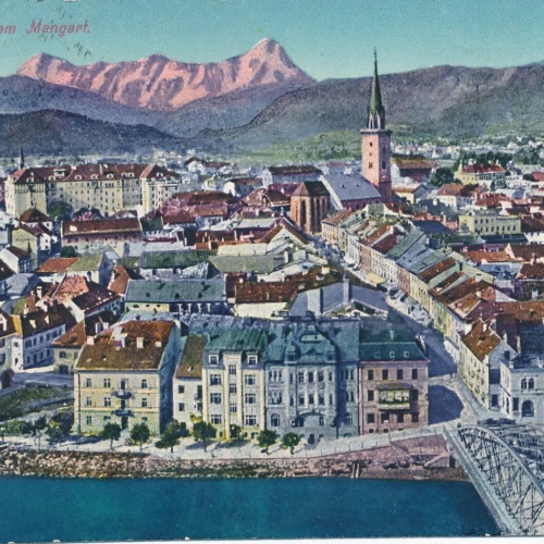 AK aus Villach mit dem Mangart Kärnten Ansichtskarte (13332)