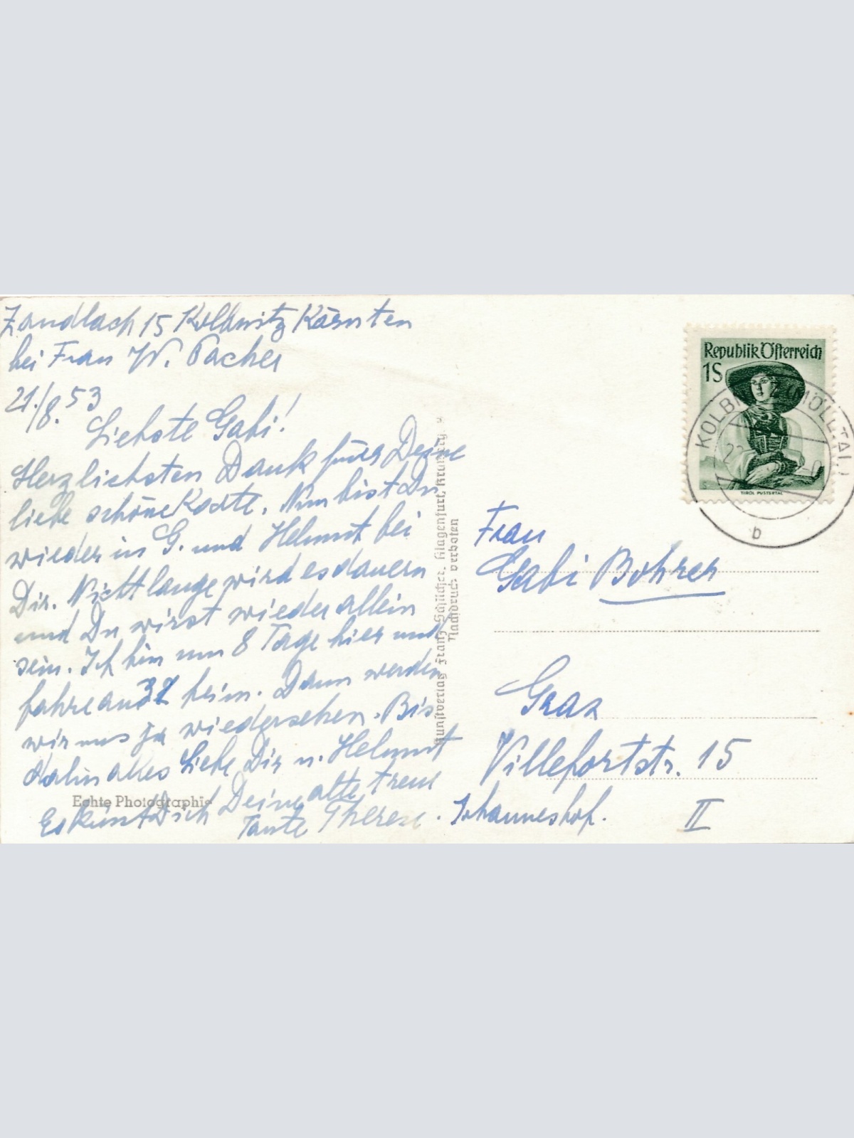 AK aus Kolbnitz Kärnten Ansichtskarte (13335)